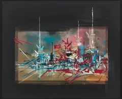 Le renoncement II - 1976-après 83 by Georges Mathieu, Huile sur toile, sold Apr 2025