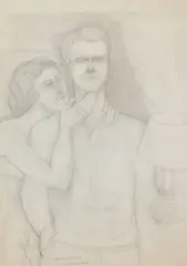 Portrait de Gay Lussac by Pierre Klossowski, 1966-67, Mine de plomb sur papier, sold Apr 2025