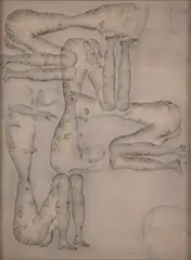 Sans titre by Jerzy Kujawski, Technique mixte sur toile de nylon, sold Apr 2025