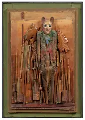 Le turlupin by Louis Pons, 2008, Technique mixte et objets sur panneau, sold Apr 2025
