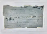 Deux petites bandes de ciel gris-bleu by Georges Noël, 1994, Technique mixte sur papier, sold Apr 2025