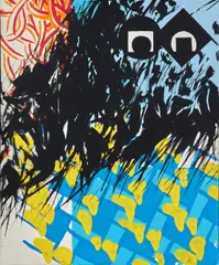 Chimère 43 by Gérard Fromanger, 1985, Huile sur toile, sold Apr 2025