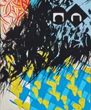 Chimère 43 by Gérard Fromanger, 1985, Huile sur toile, sold Apr 2025