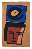 Sans titre by François Boisrond, 1981, Acrylique sur carton, sold Apr 2025