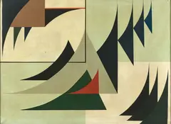Sans titre by Samson Flexor, 1957, Huile sur toile, sold Apr 2025
