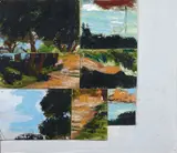 Sans titre by Pierre Buraglio, 2007, Huile sur assemblage de panneaux, sold Apr 2025