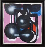 Sans titre by Ladislas Kijno, Gouache et bombe aérosol sur papier froissé, sold Apr 2025