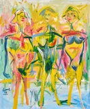 Sans titre by Louis Cane, 1990, Huile sur toile, sold Apr 2025
