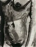 Torse by Marc Desgrandchamps, 1998, Encre de Chine et lavis sur papier, sold Apr 2025
