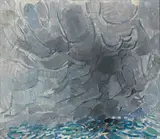 Mer au ciel d’orage by Gustav Bolin, 1962, Huile sur toile, sold Apr 2025