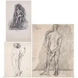 Untitled by F. N. Souza, Pen on paper, sold Dec 2022