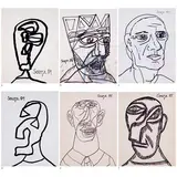 Untitled by F. N. Souza, Marker on paper, sold Dec 2022