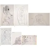 Untitled by F. N. Souza, 1967, Pen on paper, sold Dec 2022