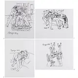 Untitled by F. N. Souza, 1984, Marker on acetate paper, sold Dec 2022