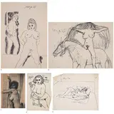 Untitled by F. N. Souza, Pen and ink on paper, sold Dec 2022