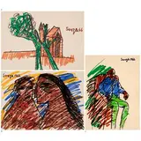 Untitled by F. N. Souza, Marker on paper, sold Dec 2022