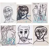 Untitled by F. N. Souza, Pen on paper, sold Dec 2022