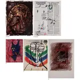 Untitled by F. N. Souza, Chemical alteration and marker on magazine paper, sold Dec 2022