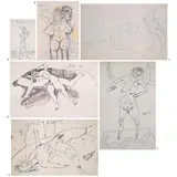 Untitled by F. N. Souza, Pen on paper, sold Dec 2022