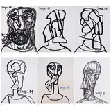 Untitled by F. N. Souza, Marker on paper, sold Dec 2022