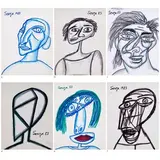 Untitled by F. N. Souza, 1983, Marker and watercolour on paper, sold Dec 2022