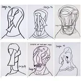 Untitled by F. N. Souza, Marker on paper, sold Dec 2022