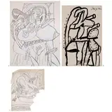 Untitled by F. N. Souza, Pen and gouache on paper, sold Dec 2022