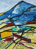 Untitled by F. N. Souza, Acrylic on paper, sold Dec 2022