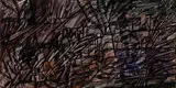 Untitled by F. N. Souza, Chemical alteration and marker on magazine paper, sold Dec 2022