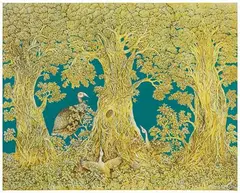 Untitled by Ompal Sansanwal, Acrylic, pen and ink on canvas, sold Dec 2022