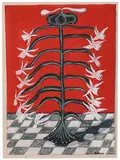 Flower Observation #1 by Rithika Pandey, Acrylic on cotton rag paper, sold Dec 2022