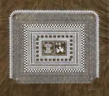 Chauk (Warli Painting) by Vayeda Brothers, 2022, Acrylic and cow dung on cloth, sold Dec 2022