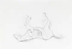 Fallen by Sudarshan Shetty, 2021, Pencil on paper, sold Dec 2022