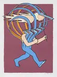 Untitled by Daan Botlek, 2019, Paint markers on paper, sold Dec 2022