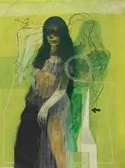 Untitled by Sunil Das, Acrylic on canvas, offered Jul 2022