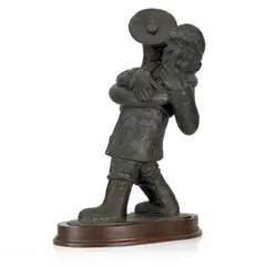 The Sousaphone Tuba Player by Krishen Khanna, Bronze, sold Jul 2022