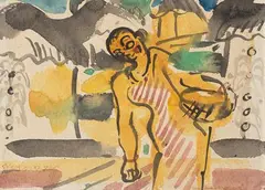 Untitled by Ram Kinker Baij, Watercolour and ink on paper, sold May 2022