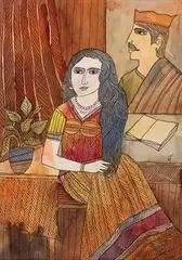 Untiled by Badri Narayan, 2008, Watercolour and pen on paper, sold May 2022