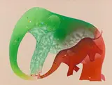 No: 1288 - Elephant Series by Babu Xavier, 2022, Acrylic on canvas, sold May 2022