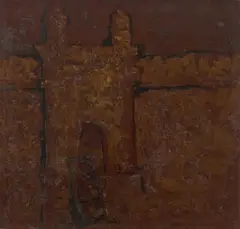 Untitled by Hari Ambadas Gade, Oil on board, sold May 2022