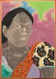Untitled by K. Laxma Goud, Mixed media on paper pasted on paper, sold May 2022