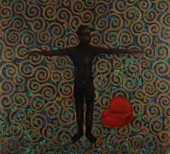Untitled by G.R. Iranna, 2003, Acrylic on canvas, sold May 2022