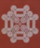Untitled (Chittara Art) by Lakshmi Gademane, Acrylic on canvas, sold May 2022