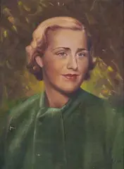 Portrait of Marianne Dahlin by K H, Oil on canvas, offered Jun 2022