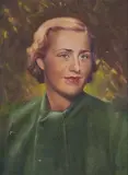 Portrait of Marianne Dahlin by K H, Oil on canvas, offered Jun 2022