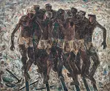 Untitled by K. K. Hebbar, Oil on canvas, sold Jun 2022