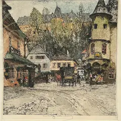 Untitled by Luigi Kasimir, Color Etching ", offered Jan 2024