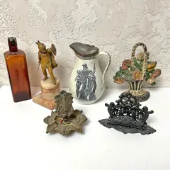 Antique Bottle by Assorted Victorian Decorations, Bronze Statue, offered Dec 2023