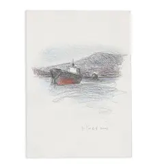 Untitled by Gregory Kondos, Charcoal & Pastel Sketch, offered Oct 2023