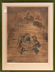Untitled by Graciela Rodo Boulanger, etching, sold Jan 2026